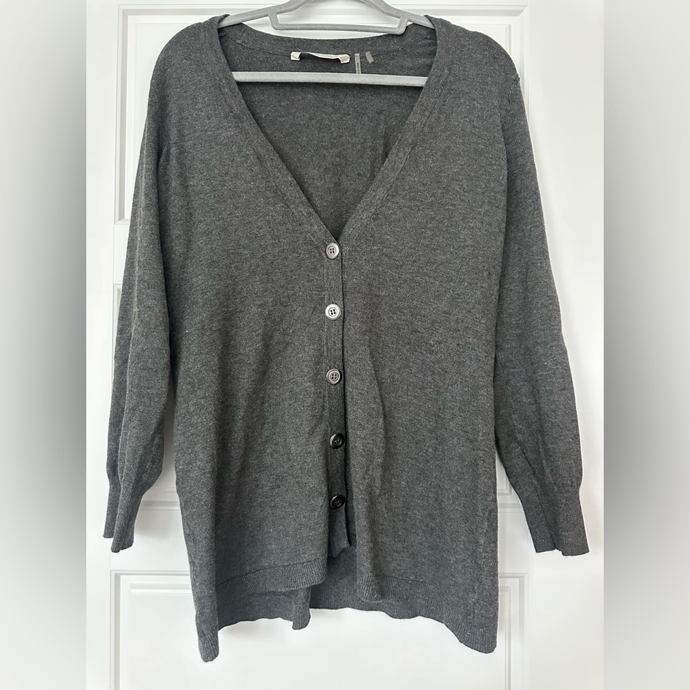 Soft Surroundings - Grey Comfy Oversized Cardigan